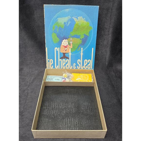Vintage Lie, Cheat & Steal The Game of Political Power 70s Board Game - Picture 4 of 10